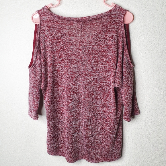3/$30 Charlotte Russe Heathered Cold Shoulder - Picture 4 of 4